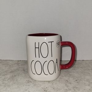 Rae Dunn Hot Cocoa White/Red Ceramic Mug
